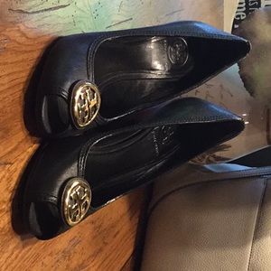 Tory Burch Black Wedges